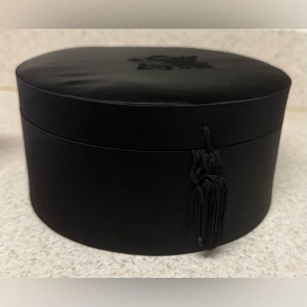 New Elegant Satiny Black Jewelry Storage Box | Ring & Accessory Organizer